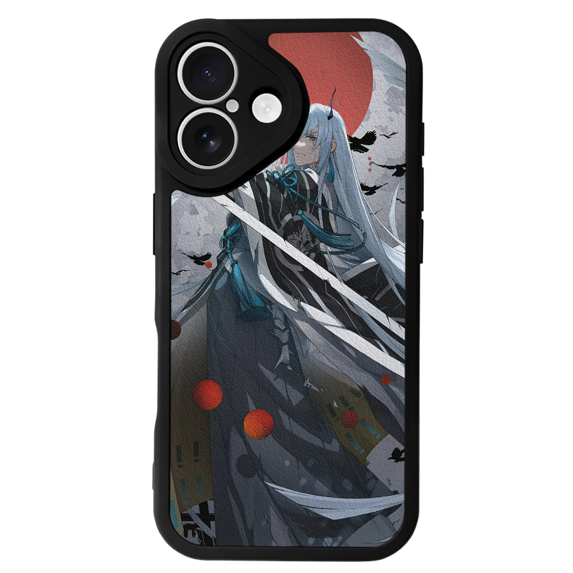 （画像用） 刀剣乱舞 Touken Ranbu 【iPhone 16シリーズ対応】シリコンスマホケース（レザー調） 材質：シリコン